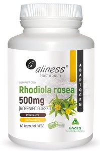 Rhodiola rosea 500mg 60 kaps., Aliness