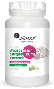 Wyciąg z nasion ostropestu 190mg+karczoch, Aliness