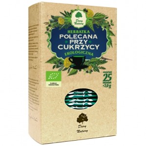 Herbatka polecana przy cukrzycy 25x2g, Dary Natury