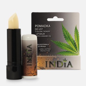 Pomadka z olejem z konopi, INDIA