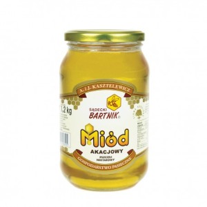 Miód akacjowy 1200g Bartnik Sądecki